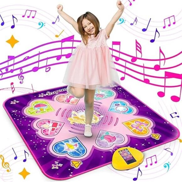 Dance Mat Toys for Kids – Musical Dancing Pad with LED Lights - Picture 7 of 7